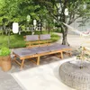 vidaXL Lettino da giardino 2 in 1 con cuscino 190 cm in Anteprima dell’immagine prodotto 18
