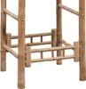 Close-up view of the base of a bamboo shelf. Produktbild-Vorschau