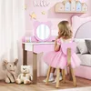 Ensemble de coiffeuse pour enfants AIYAPLAY avec tabouret Voir les images du produit 2