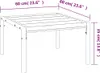 vidaXL Garten-Couchtisch Schwarz 60x60x35 cm Stahl Produktbild-Vorschau 5