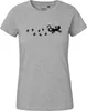 Huuraa Damen T-Shirt Gecko Tapsen L Sport Grey Bio Produktbild-Vorschau 2