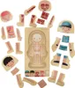 Drevené vrstvené puzzle montessori bodybuilding boy Náhľad obrázku produktu 13