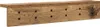A close-up, straight-on view of a wooden wall-mounted coat rack with visible nails. Podgląd zdjęcia produktu