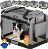 CADOCA® Cage de transport XL Gris pour animaux chien chat Voir les images du produit 1