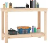 vidaXL Pracovní stůl 110x50x80 cm z borovicového masivu Náhled obrázku produktu 6