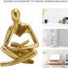 Denker Lesen Statue Harz sitzende Figur abstrakte Kunst Produktbild-Vorschau 5
