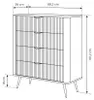 Highboard Kommode Lante 88 cm – 4 Schubladen – Beige / Produktbild-Vorschau 7