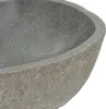 vidaXL Lavabo en pierre de rivière ovale (37-46)x(29-36) cm Voir les images du produit 16