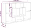 vidaXL Wandregal Weiß 85x16x52,5 cm Holzwerkstoff Produktbild-Vorschau 7