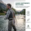 Fliegenfischen Kescher mit Holzgriff & Gumminetz, Produktbild-Vorschau 4