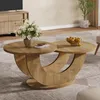 Tribesigns Runde Couchtisch, 2-Tier Couchtisch mit Produktbild-Vorschau 1