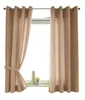 2er Set Vorhänge Schal Ösen »Berlin« HxB 145x140 cm Sand Produktbild-Vorschau 2