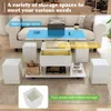 MODFU Tavolino da caffè moderno, con cassetto, 4 sedie e Anteprima dell’immagine prodotto 7