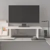 vidaXL Stojan na monitor bílý 50x27x15 cm z masivního Náhled obrázku produktu 3