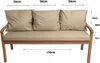 Poduszki na ławkę ogrodową ,Siedzisko 150x50x7 + oparcie 3x Podgląd zdjęcia produktu 3