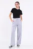 COMEOR pantaloni da jogging da donna a gamba larga (grigio Anteprima dell’immagine prodotto 5
