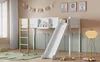 Kinderhochbett mit Rutsche, abnehmbarem Regal, sicherer Produktbild-Vorschau 6