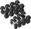 Tunturi Platinum Hexa Gummi-Hantelsets – (8 Sets – 2,5 bis Produktbild-Vorschau 1