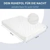 Homestyle4u Massivholzbett 140x200 Weiß – Bett mit Matratze Produktbild-Vorschau 8