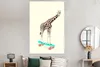 MuchoWow® Poster Giraffe - Muster - Skateboard - Rosa - Produktbild-Vorschau 4