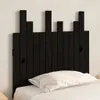Wand-Kopfteil Schwarz 82,5x3x80 cm Massivholz Kiefer Produktbild-Vorschau 3