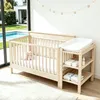 Merax 3-in-1 Babybett 140x70 cm, Massivholz Kinderbett, Produktbild-Vorschau 9
