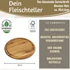 LS-LebenStil Fleischteller 25cm Rund Akazie Holz  Produktbild-Vorschau 2