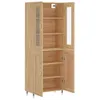 vidaXL Deska wysoka dąb sonoma 69,5x34x180 cm Materiał Podgląd zdjęcia produktu 3