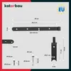 KOTARBAU® 2er Set Ladenband schwarz 400 mm Kreuzgehänge Produktbild-Vorschau 3