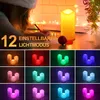 LED-Kerze LED Kerzen-Set 3-teilig mit Timer für Drinnen und Produktbild-Vorschau 3
