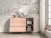 Cassettiera combinata per bambini OLIVIA - beige / rosa Anteprima dell’immagine prodotto 2