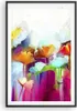 Gerahmtes Poster - Schwarzer Rahmen - Blumen Wiese Sommer - Produktbild-Vorschau 1