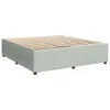 Möbel Boxspringbett mit Matratze Hellgrau 180x200 cm Samt - Produktbild-Vorschau 10