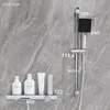 AURALUM Schwarzes Badewannenarmaturen-Set, Duschstange mit Produktbild-Vorschau 9