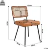 A diagram showing the dimensions of a chair. Produktbild-Vorschau