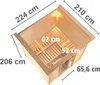 Karibu Sauna Innensauna Mojave Fronteinstieg Ofen 9 kW Produktbild-Vorschau 4
