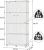 Vitrine en verre Stand vitrine, 4 couches de verre vitrine Voir les images du produit 2