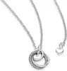 PANDORA Kette mit Kreisanhänger aus 925er Silber und Produktbild-Vorschau 3