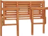 vidaXL Banc de jardin pliable 120 cm en bois massif Voir les images du produit 7