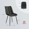 WOLTU 6 x Esszimmerstühle, mit Sitzfläche aus Stoffbezug, Produktbild-Vorschau 3