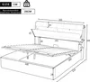 MODFU Lit Coffre 160x200 cm - Lit Double avec Tête de Lit Voir les images du produit 7