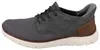 RIEKER Herren Schlupfsneaker grau braun Textil Kunstleder - Produktbild-Vorschau 5