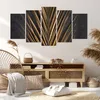 Bild auf Leinwand - Leinwandbild - 5 Teile - Blatt golden Produktbild-Vorschau 7