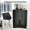 Armoire d'angle avec portes à persiennes, étagère réglable, Voir les images du produit 5