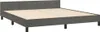 vidaXL Cadre de lit sans matelas gris foncé 180x200 cm Voir les images du produit 3