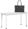 Bank Weiß 80 x 35 x 45 cm Massives Kiefernholz Produktbild-Vorschau 2