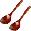 2 Stück japanische Holz-Ramen-Löffel – Suppenlöffel – Produktbild-Vorschau 1