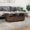 The Living Store Couchtisch mit LED-Leuchten Braun Produktbild-Vorschau 5