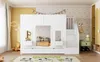 Lit superposé 90 x 200 cm pour enfants avec escalier Voir les images du produit 14