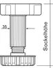 20er Set Sockelfuß 150 mm verstellbar Produktbild-Vorschau 6